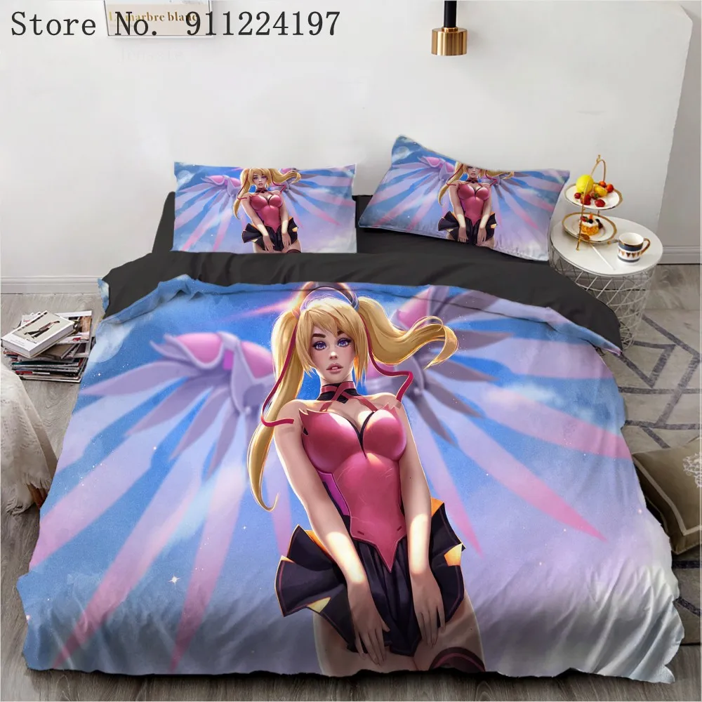 

3D Printing Duvet Cover Microfiber Bedding Set Anime Bed Cover Set Mechanical Girl Bed Linen Sheet For Boys Girls Home Textile