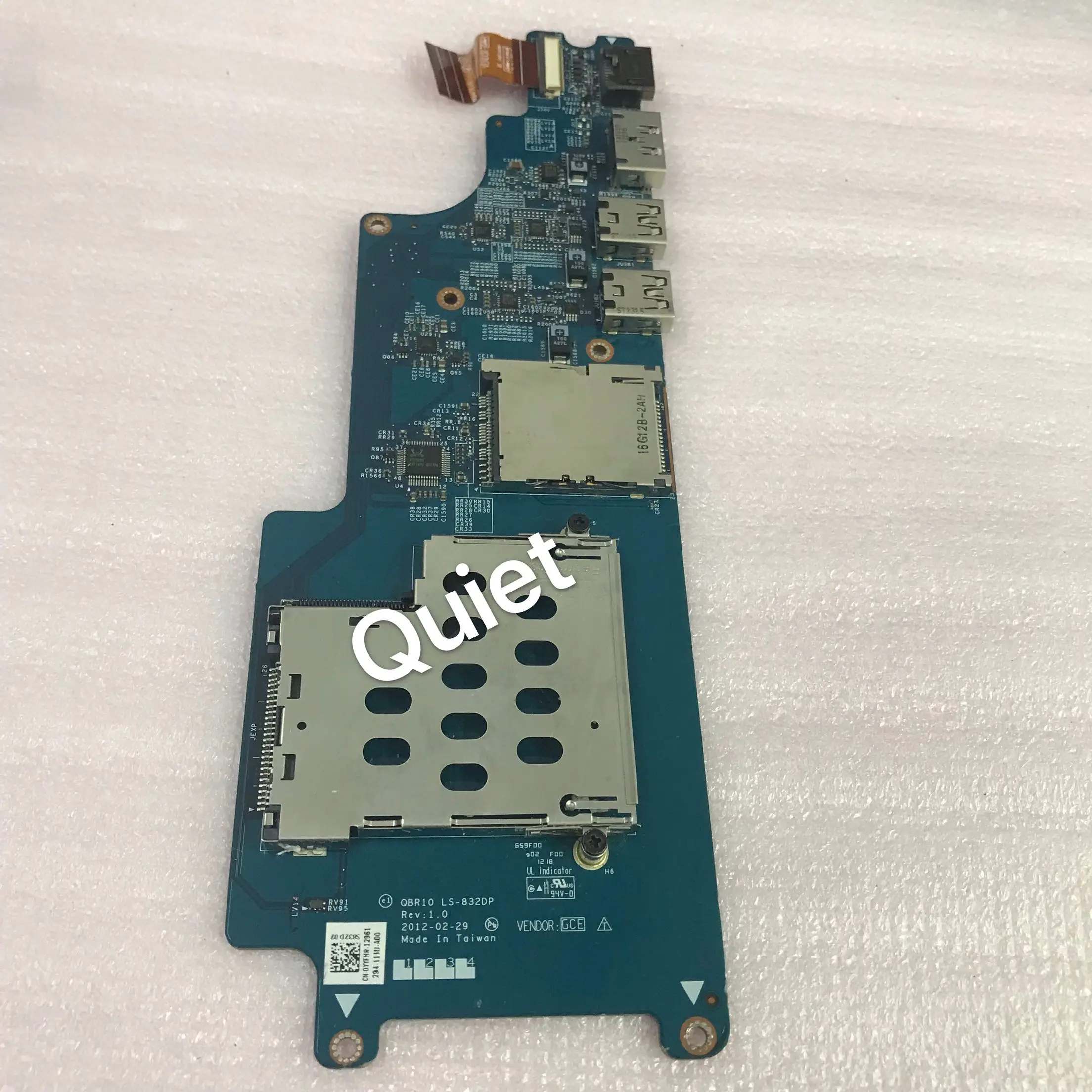 

Free Shipping Original YYFHR 0YYFHR QBR10 LS-832DP for Dell Alienware M18x R2 USB PORT HDMI PCMCIA Card Reader Board