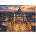 5D Diy алмазная живопись базилика ди Сан Пьетро в Ватикане пейзаж стразы набор для рукоделия Алмазная вышивка мозаика домашний декор