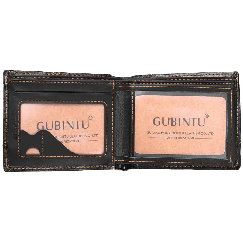 Новинка высококачественные мужские кошельки из искусственной кожи однотонный