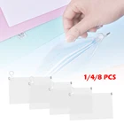 148 шт. портативная прозрачная сумка для хранения, крышка для рта, чехол для лица, органайзер, держатель на молнии для канцелярских принадлежностей, офисные принадлежности