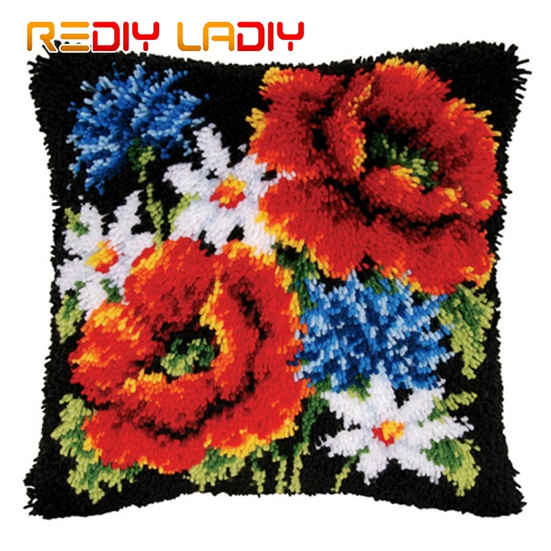 Крюк с защелкой мака Золотая Роза чехол для подушки предварительно нанесенными