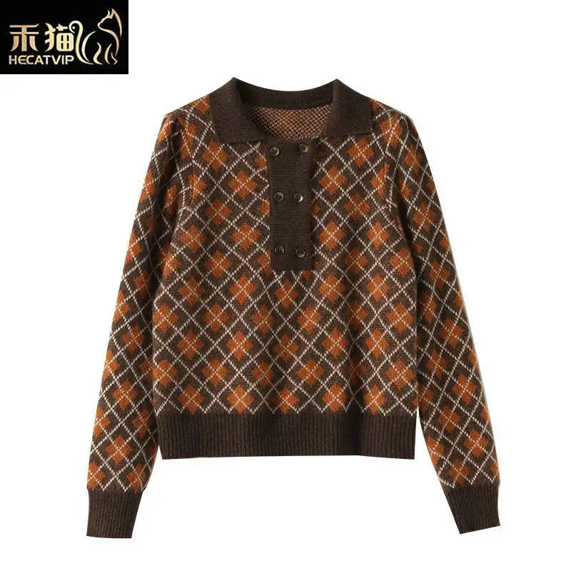 

Wo cat loose thick imitation wool short sweater women's 2020 winter new korean style retro sweater [shipped within 15 days]]