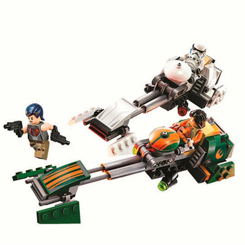 BELA 10369 Star Wars Rebels Эзра Спидер велосипед Строительные блоки Кирпич совместимый Technic 75090 Playmobil игрушки для детей