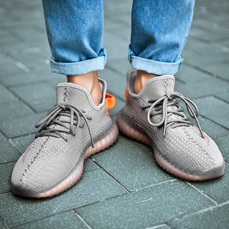 Универсальные модели для пар; Мужская и женская обувь; модная розовая Женская обувь на плоской подошве; женские кроссовки со светящимися звездами; очень большие размеры 46