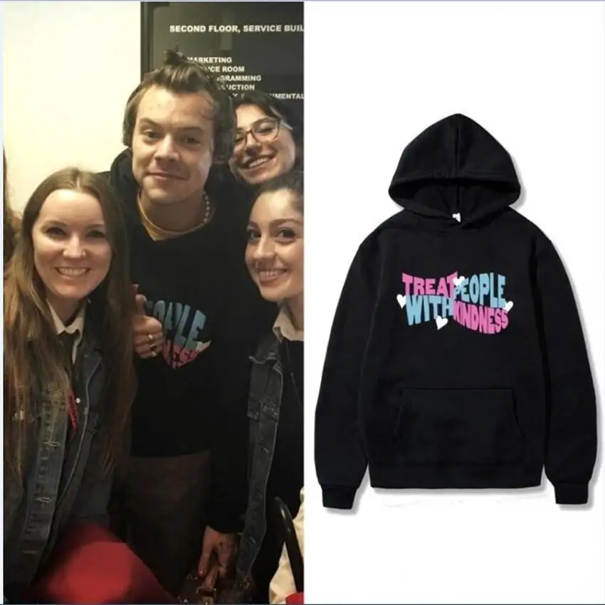 

2021 New Harry Styles Treat People With Kindness Hoodie Womens Mens HARRY STYLES THEMED HOODIE style hooded streetwear Clothing