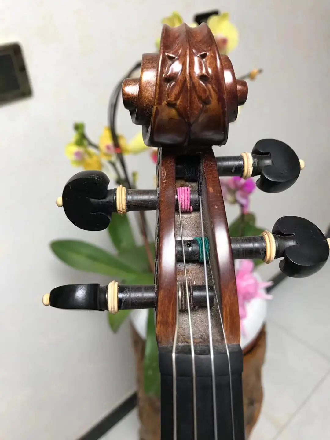 Бренд SONG мастер скрипка 4/4 кудрявый клен с глазом и инкрустацией спины #12139|master