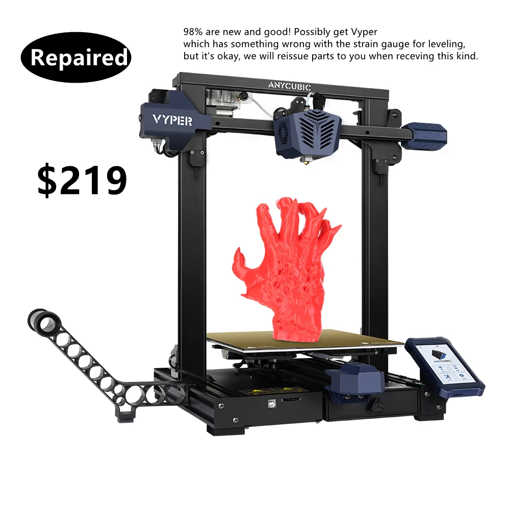 Предварительная продажа ANYCUBIC Vyper 3D принтер автоуровневая объем сборки 245*245*260 мм