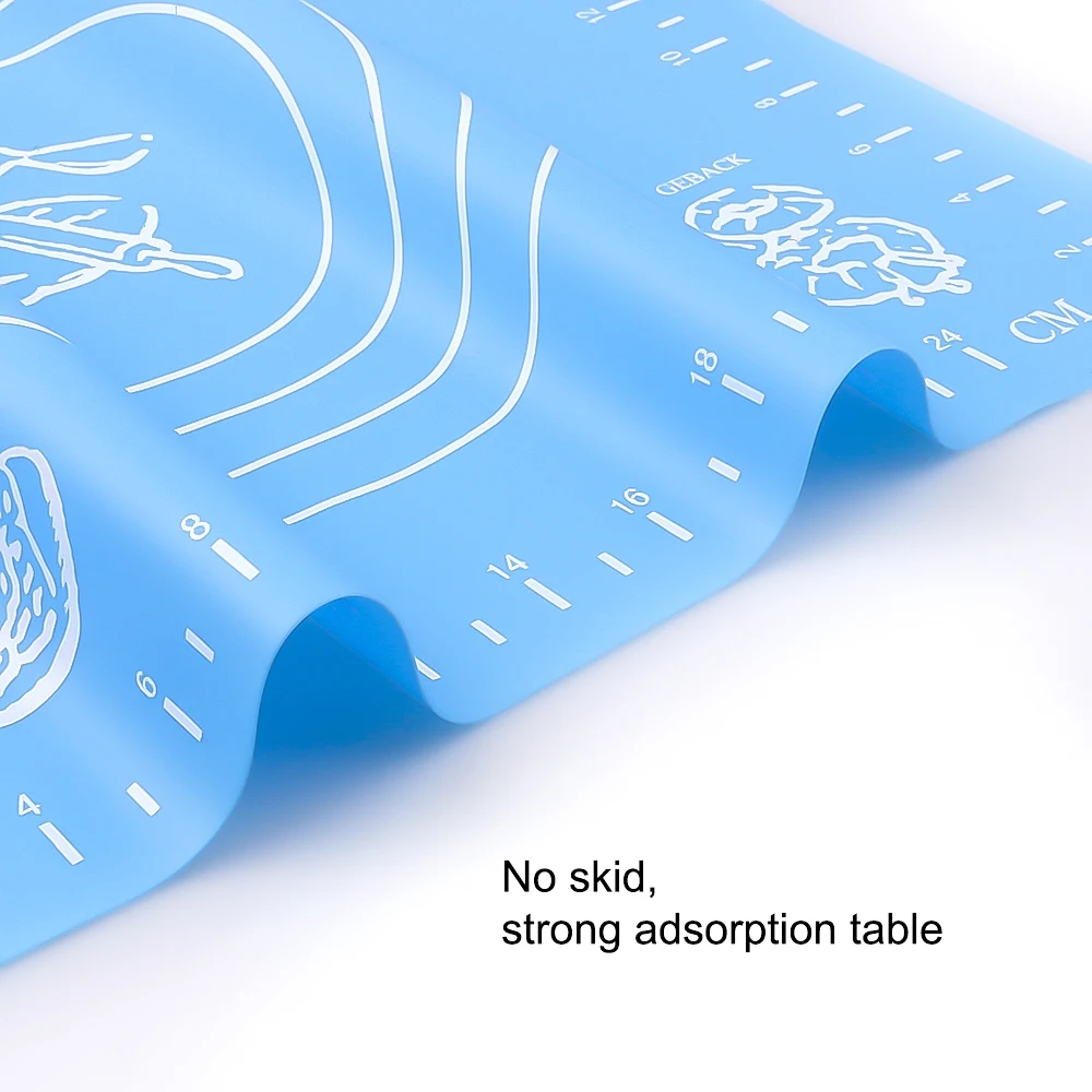 Силиконовый антипригарный коврик для выпечки приготовления теста пиццы муки