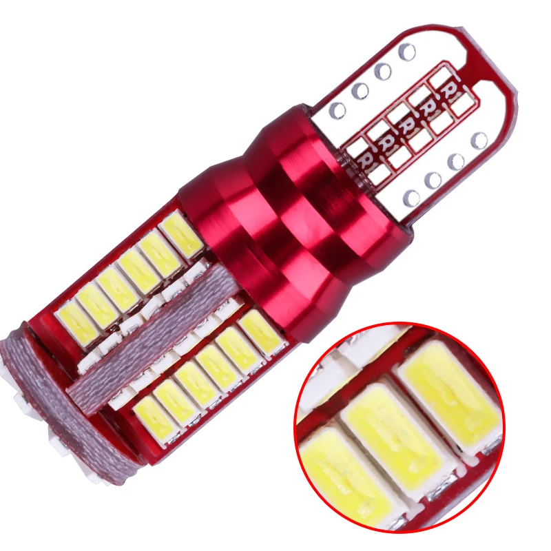 2x T10 W5W 194 светодиодный светильник футболка с принтом &quotавтомобиль&quot 3014 57SMD Canbus
