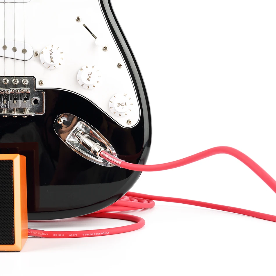 JOYO CM-12 15 футов/4,5 М экранированный моно 6,3 мм Мужской Угловой металлический штекер электрогитара басовая Клавиатура кабель инструменты соединительный провод