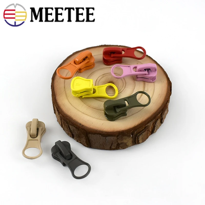 Meetee 10pcs 5# Resin Zipper Head Thick Candy Color Pull Slider DIY Repair Pillow Quilt Bedding Bags Sewing Clothes ZT005 | Дом и сад