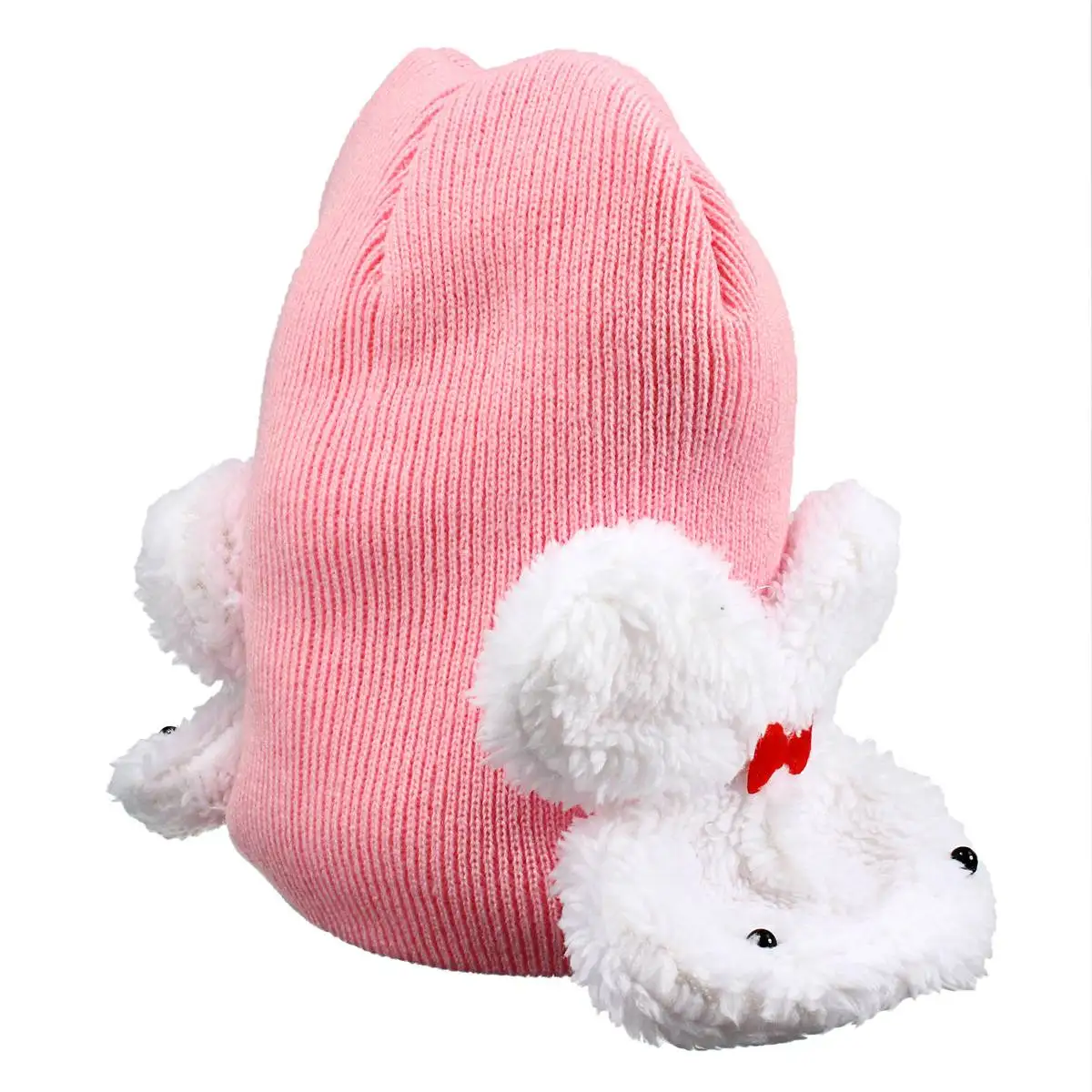 

Baby Hat Children Cute Sweet Rabbit Pattern Cap Winter Wool Knit Child Outdoor Warming Caps Newborn Kids Knitting Ski Hats