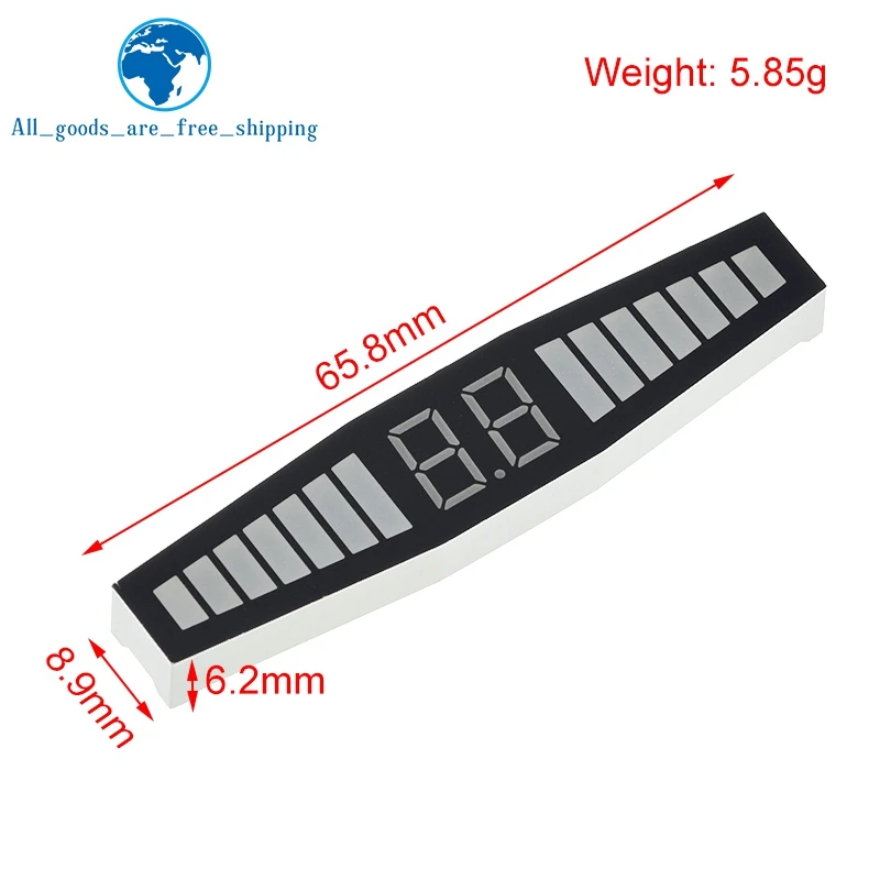 Обратный радар дисплей 0 36 подключенная цифровая трубка семь сегментов