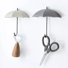 3 шт.лот креативная вешалка для ключей в форме зонта, домашний декоративный держатель, настенный крючок для кухни, органайзер, аксессуары для ванной комнаты