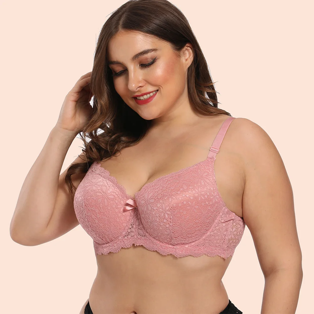 Привлекательный кружевной женский бюстгальтер нижнее белье на косточках регулируемый бретель с открытой