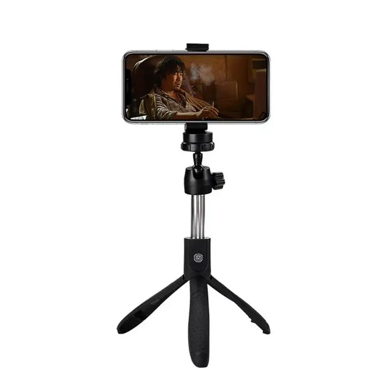 Selfie stick-black Усовершенствованная профессиональная Bluetooth селфи палка с дистанционным затвором и зеркалом заднего вида для iPhone X Xr Xs Max 8 7 6s Plus - Цвет: Selfie stick-black