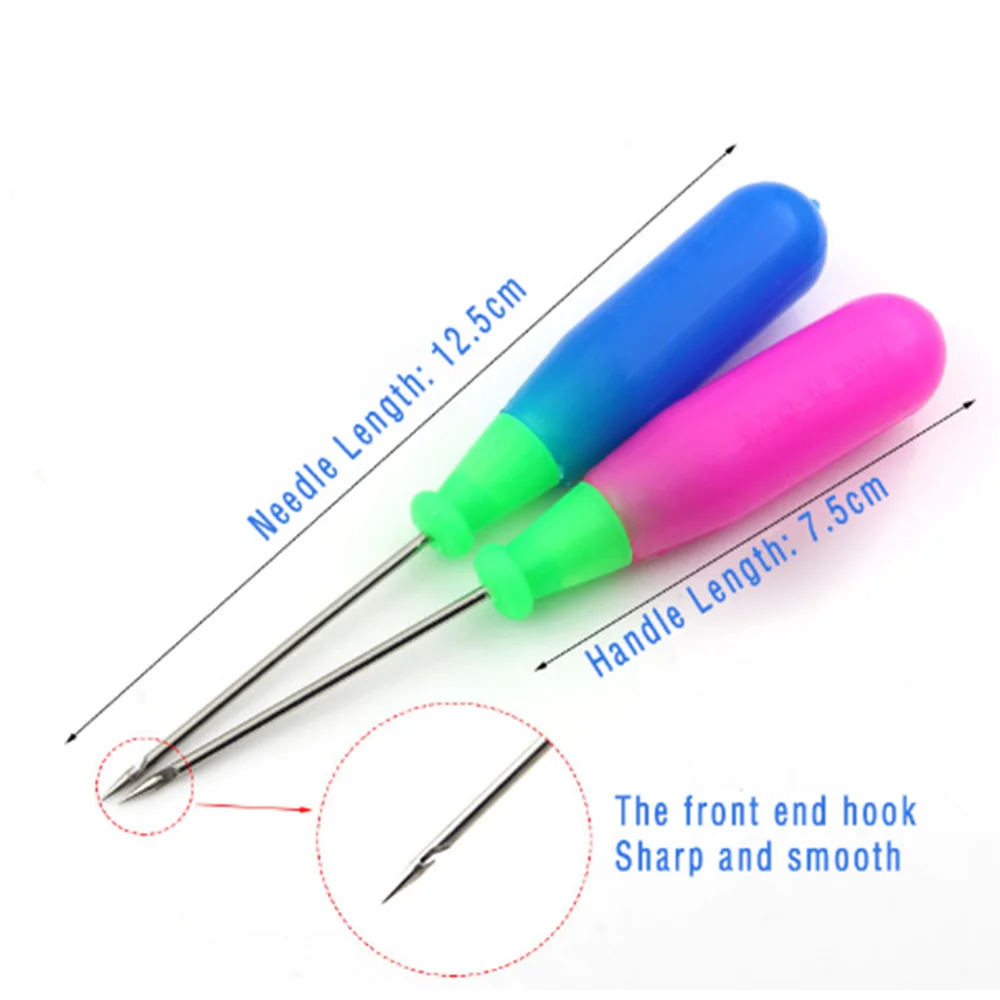 1 шт. ручная обувь с вышивкой крючком из нержавеющей стали Кожа Awl крючок иглы