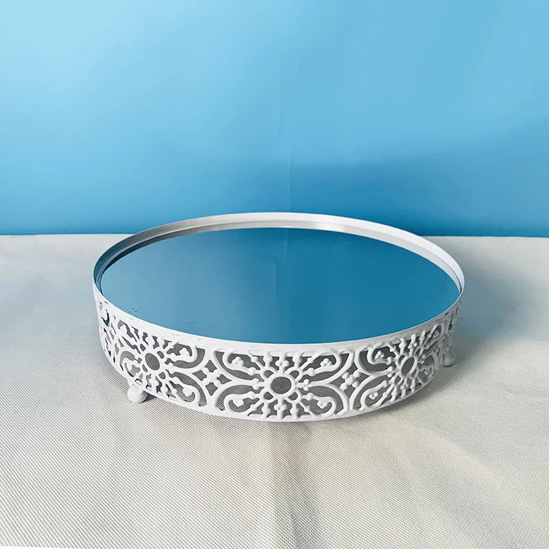 1pcs 30cm white 1-18 шт Торт Стенд набор круглый металлический торт подставки ДЕСЕРТ ДИСПЛЕЙ кекс подставки, белый - Цвет: 1pcs 30cm white