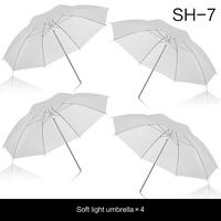 4 pack 3383cm soft umbrella white translucent for photo and video studio shooting photography light photo studio flash