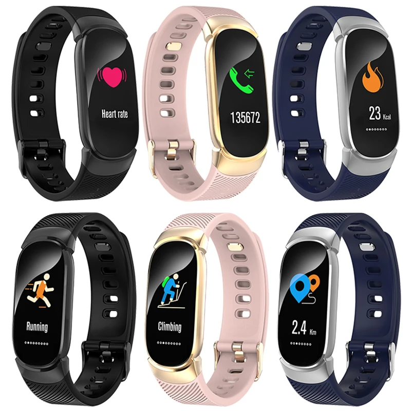 

BINSSAW Smart Uhr Frauen IP67 Wasserdichte Uhr Herz Rate Schlaf Monitor Informationen Rufen Erinnerung Smart Sport Uhr