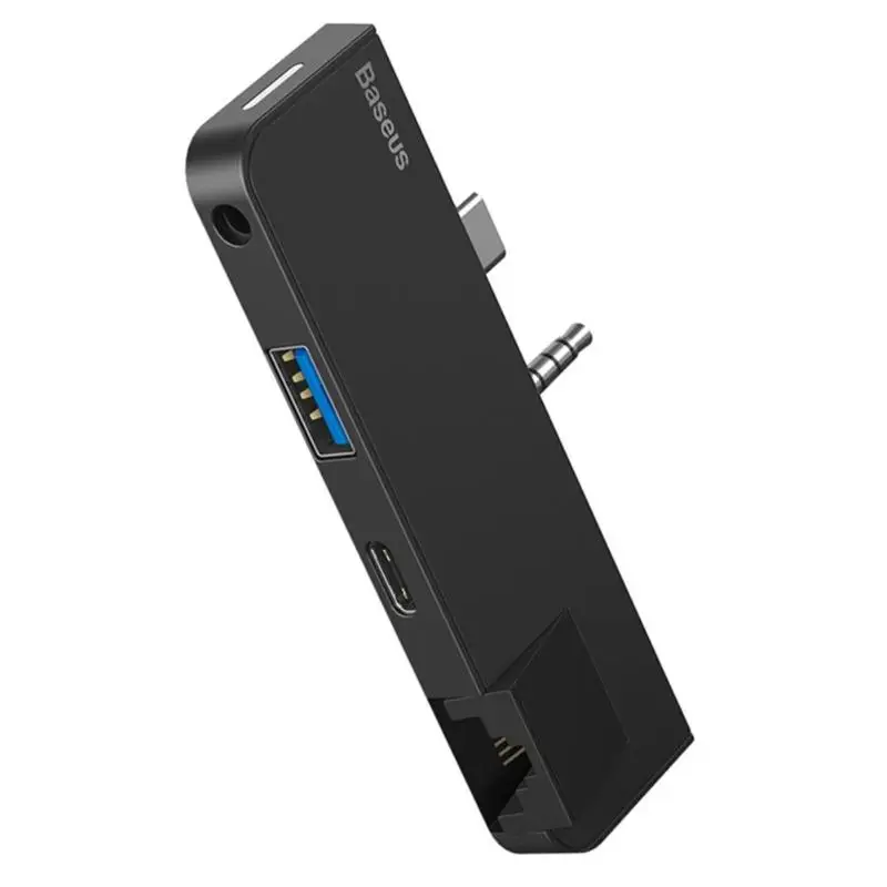 Baseus USB3.0 концентратор для поверхности Go тип-c аудио к сети RJ45 USB3.0-A тип-c аудио интерфейс для microsoft Surface Go hab