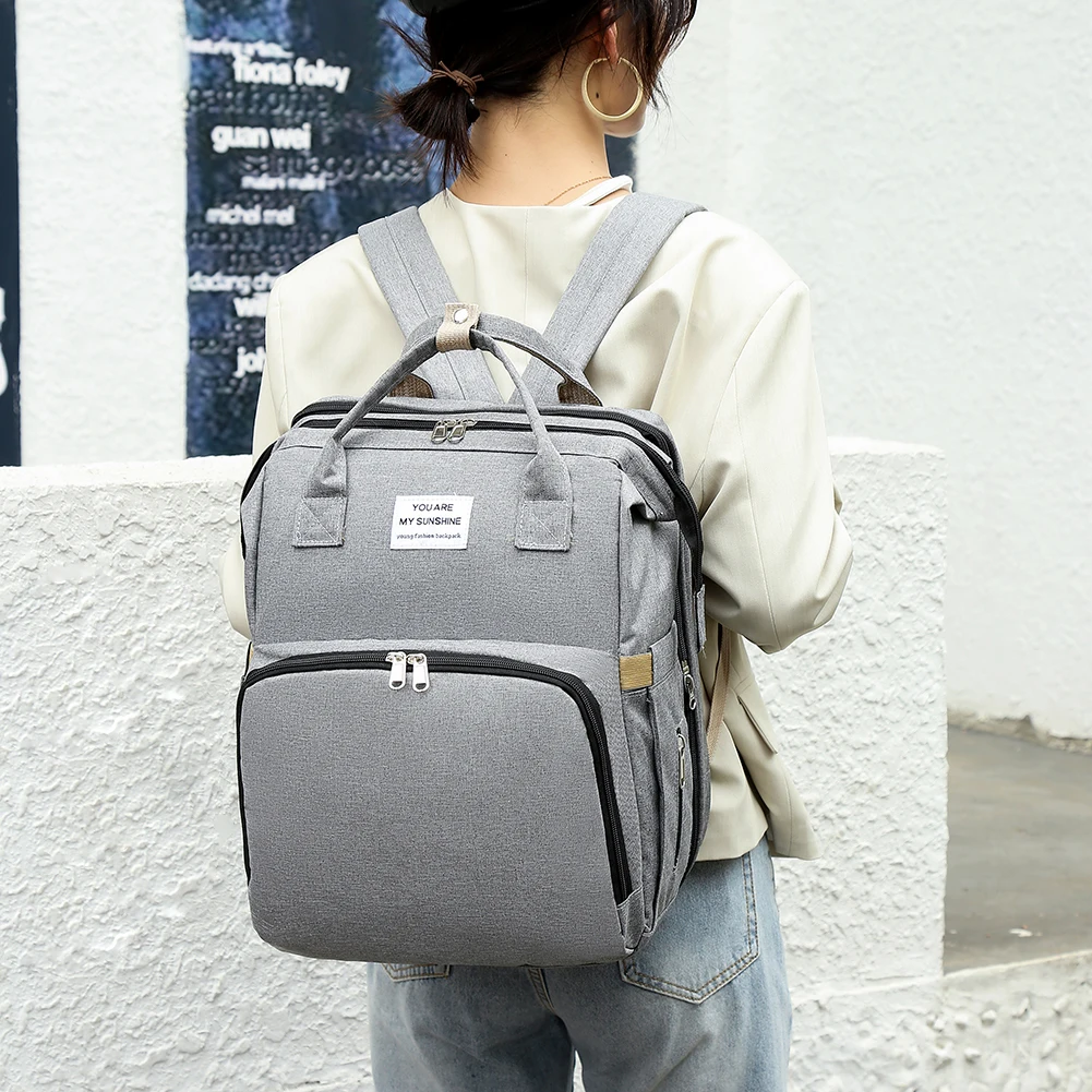 Многофункциональный рюкзак для мам вместительная водонепроницаемая сумка