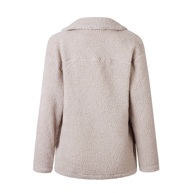 Everkaki Boho бархатное пальто куртки женские на молнии зимние толстые модные повседневные однотонные женские искусственная куртка на меху женские зима