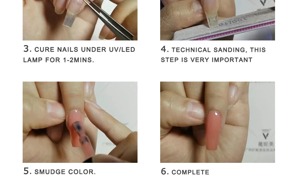 10/30/50pcs Fiberglass Nail Extension Glass Fibernails Fiber Nail Silk Extension Set Nail Acrylic Tips Nail Salon