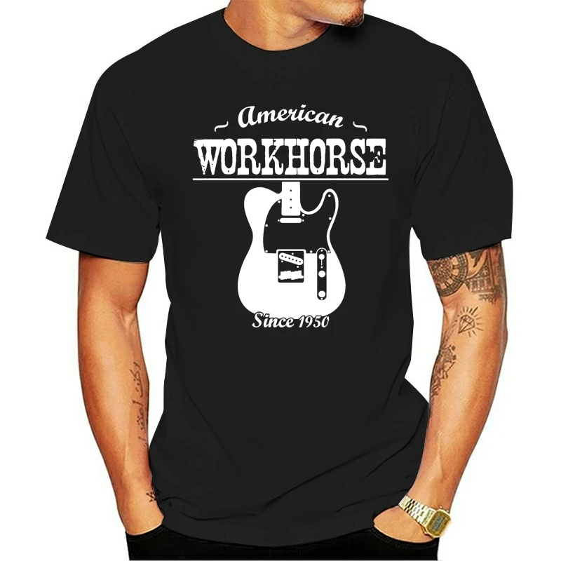 American Workhorse Telecaster с 1950 года индивидуальная безразмерная футболка дизайнерская