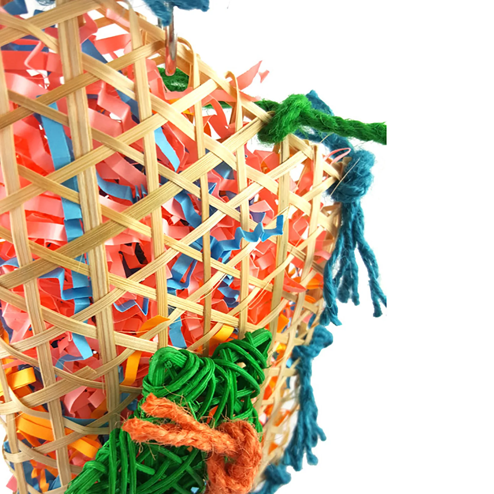 

Bird Chew Toy Funny Bite-resistant Training Parrot Chew Toy Cage Hanging Toy Bird Interactive Toy Handmade Parrot Training Toys