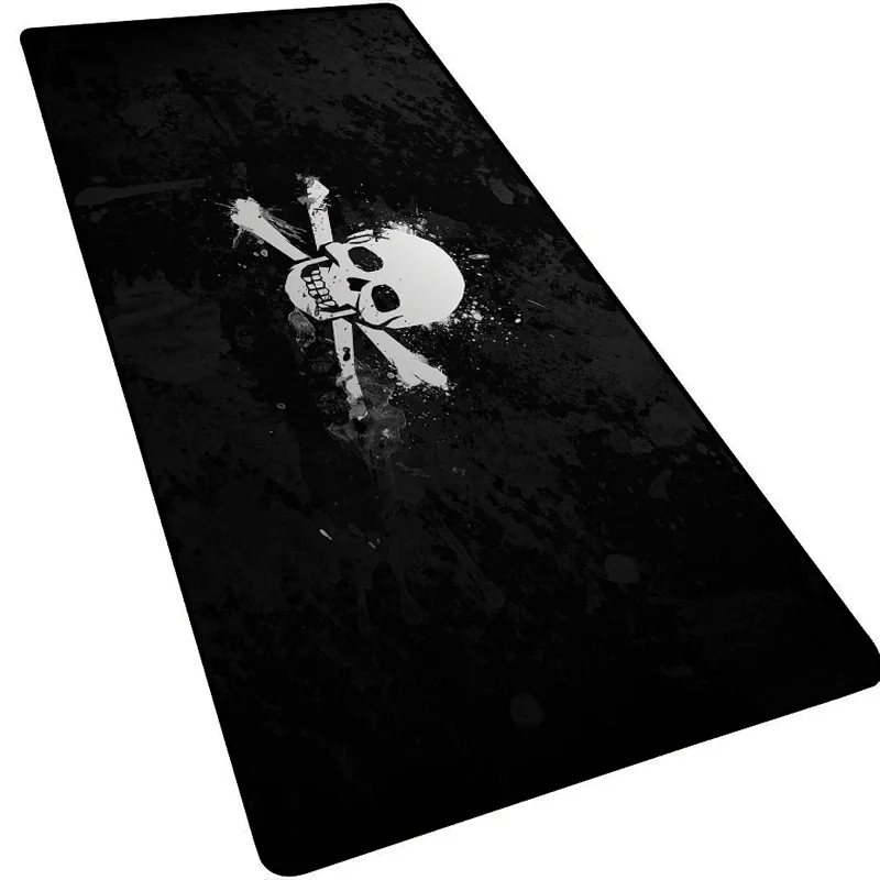 Большой коврик для мыши черный игровой из натурального каучука XL XXL настольный