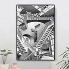 Иллюзия Graphics MC Escher настенная Картина на холсте для гостиной картина маслом для домашнего декора Настенная картина без рамки