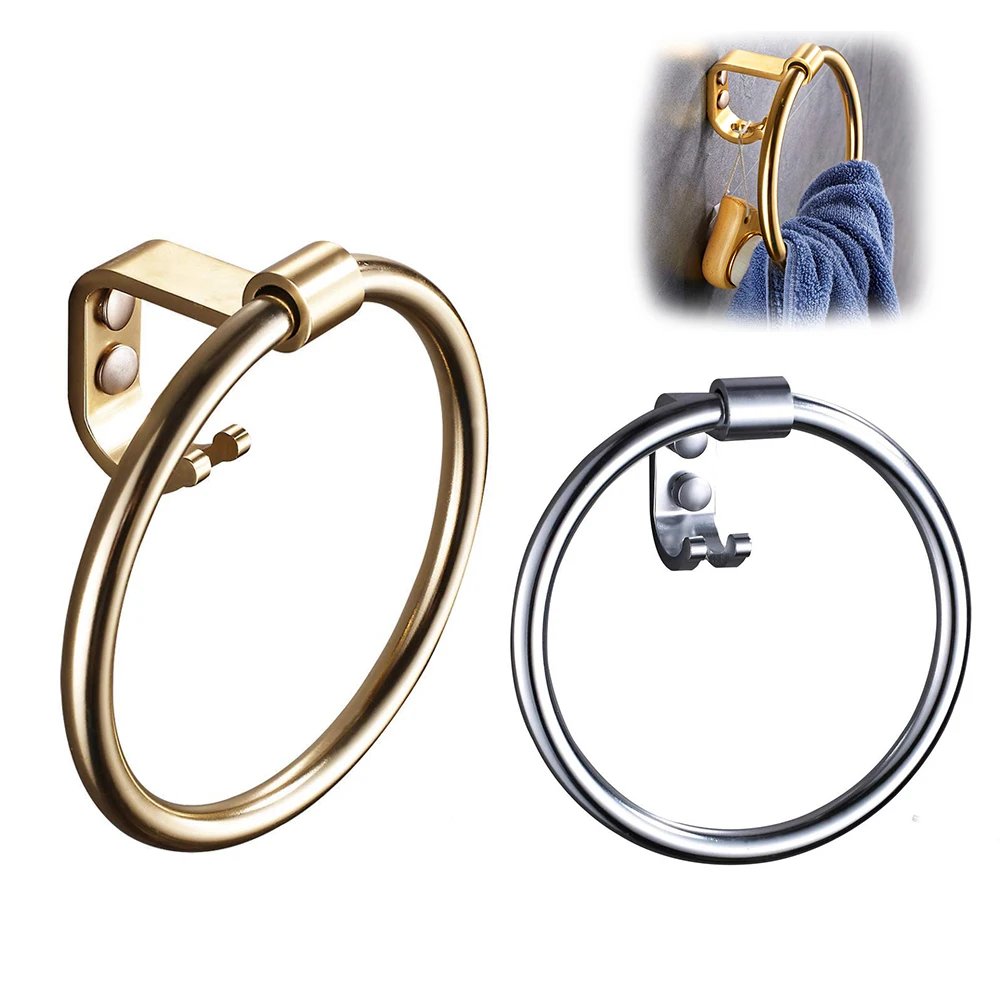 

Towel Ring with Hook Round, Towel Holder, Round Bathroom Towel Holder, Bathroom Hardware Accessory