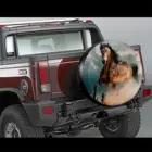 Чехол для колеса с изображением животных, аксессуары для шин, 16 дюймов, чехол для запасной шины, бесплатная доставка