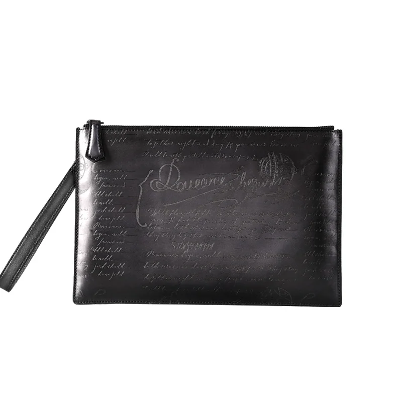 Dimy деловая сумка конверт А4 итальянский мужской клатч из телячьей кожи сумки