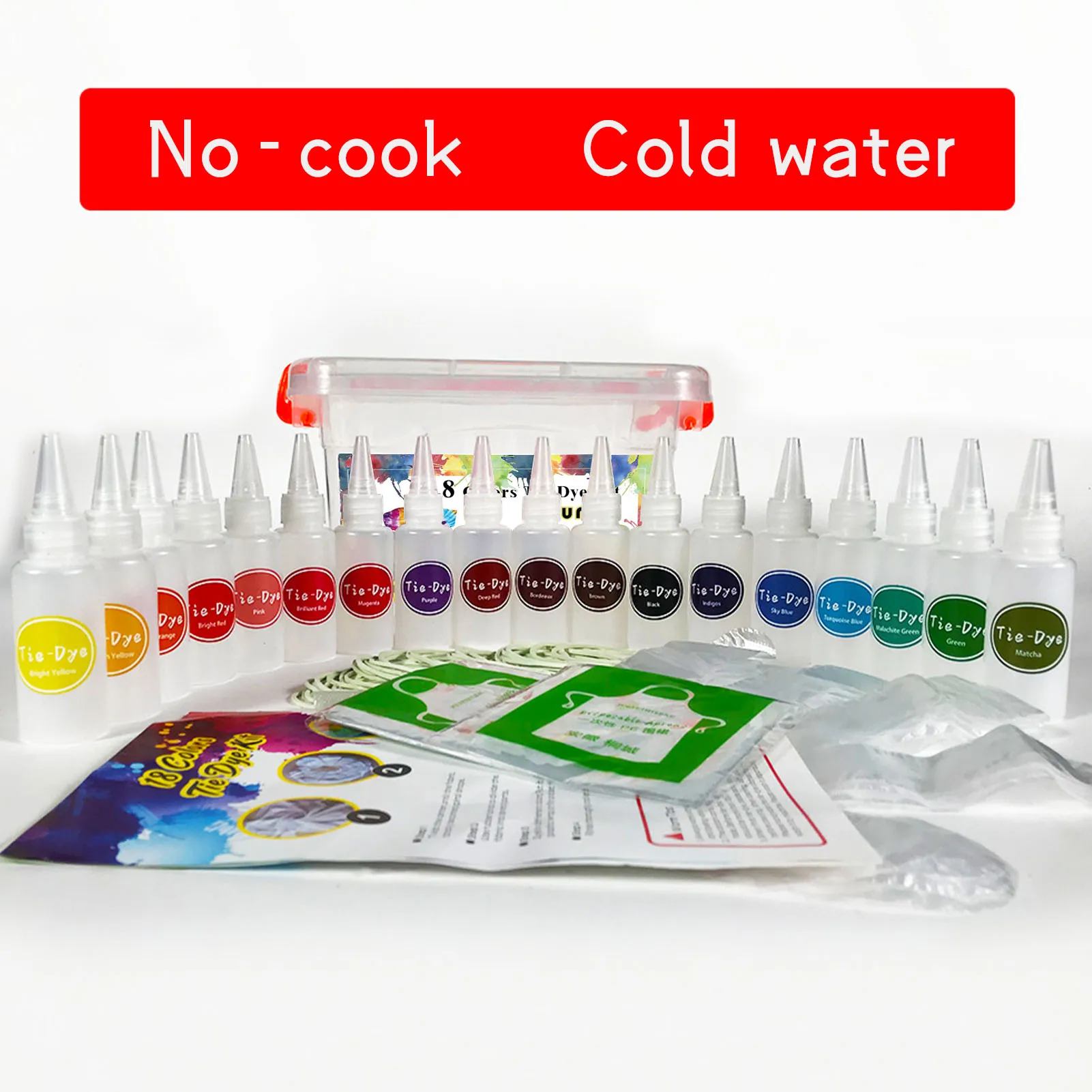 

Children's DIY Set Tie Dye Dyes Handmade Educational Toys Cold Water Dyes Pigment Tool Set Parent-child Toys