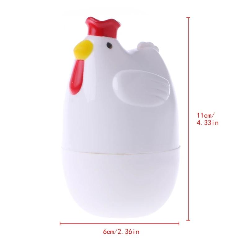 

Home Chicken Shaped Microwave One Egg Boiler Cooker Kitchen Cooking Appliance