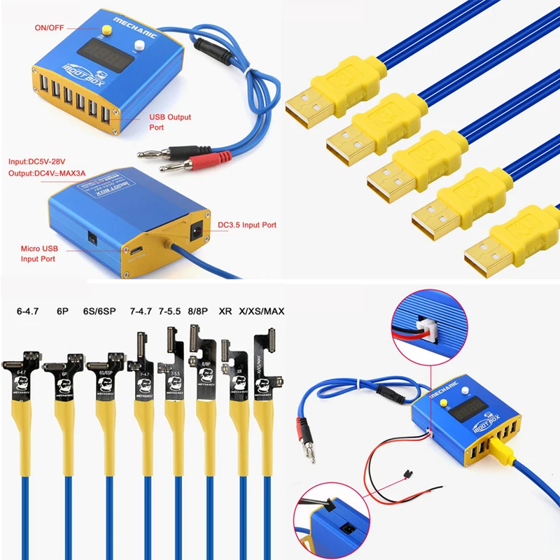 Новый iBoot источник питания корпуса кабель для iPhone и Android мобильный телефон ремонт