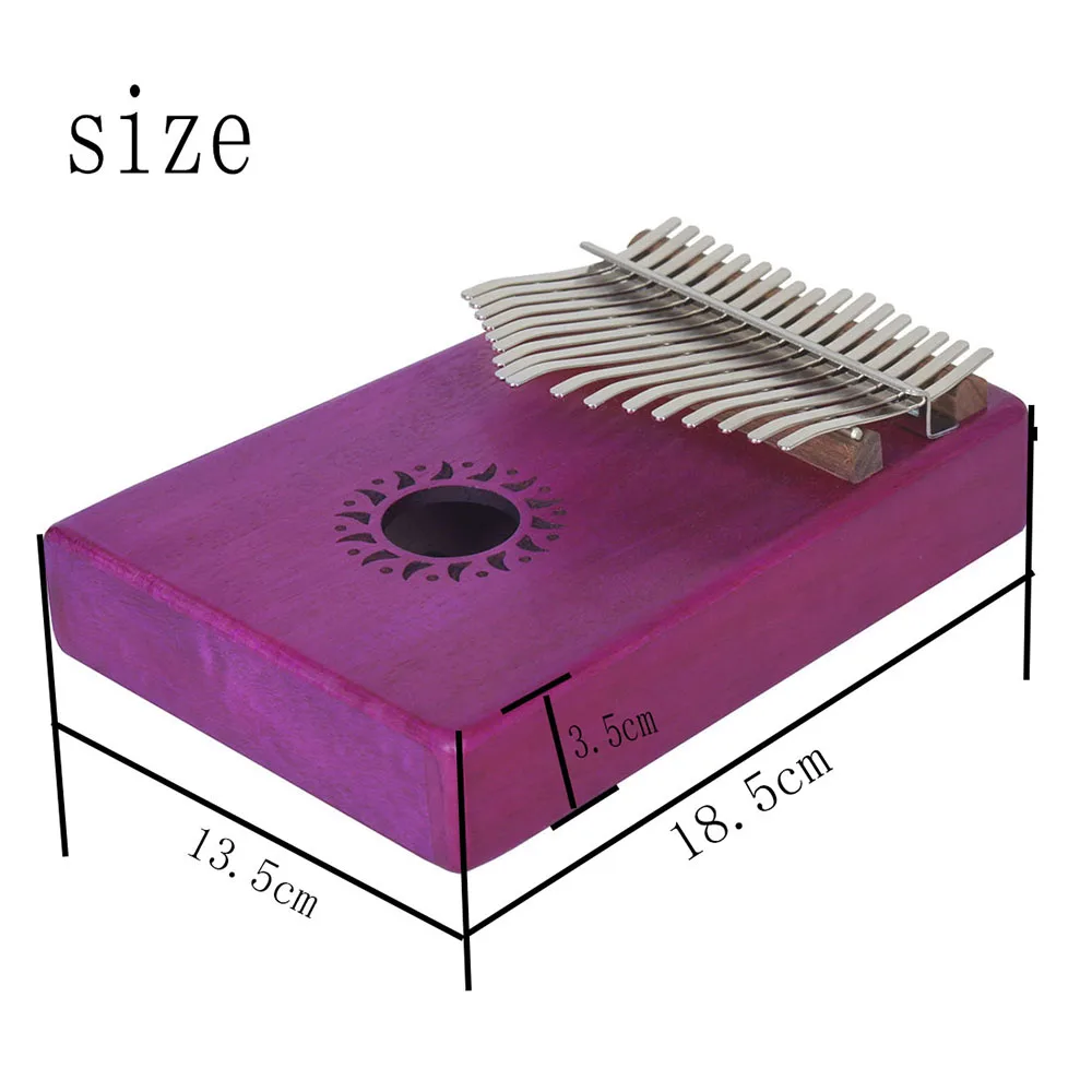 M MBAT 4 цвета 17 клавиш красное дерево Kalimba Пальчиковое пианино Sun Thumb фортепиано Sanza