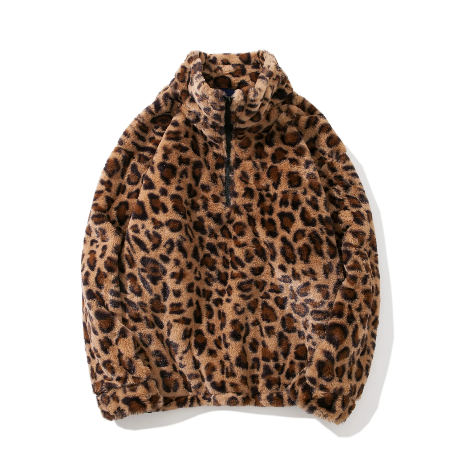 

2020 New Hoodie Men Leopard Printing Zipper Sweatshirt Fashion Mens Hoodies Brand Autumn Winter Pullover Male Casual Hoody
