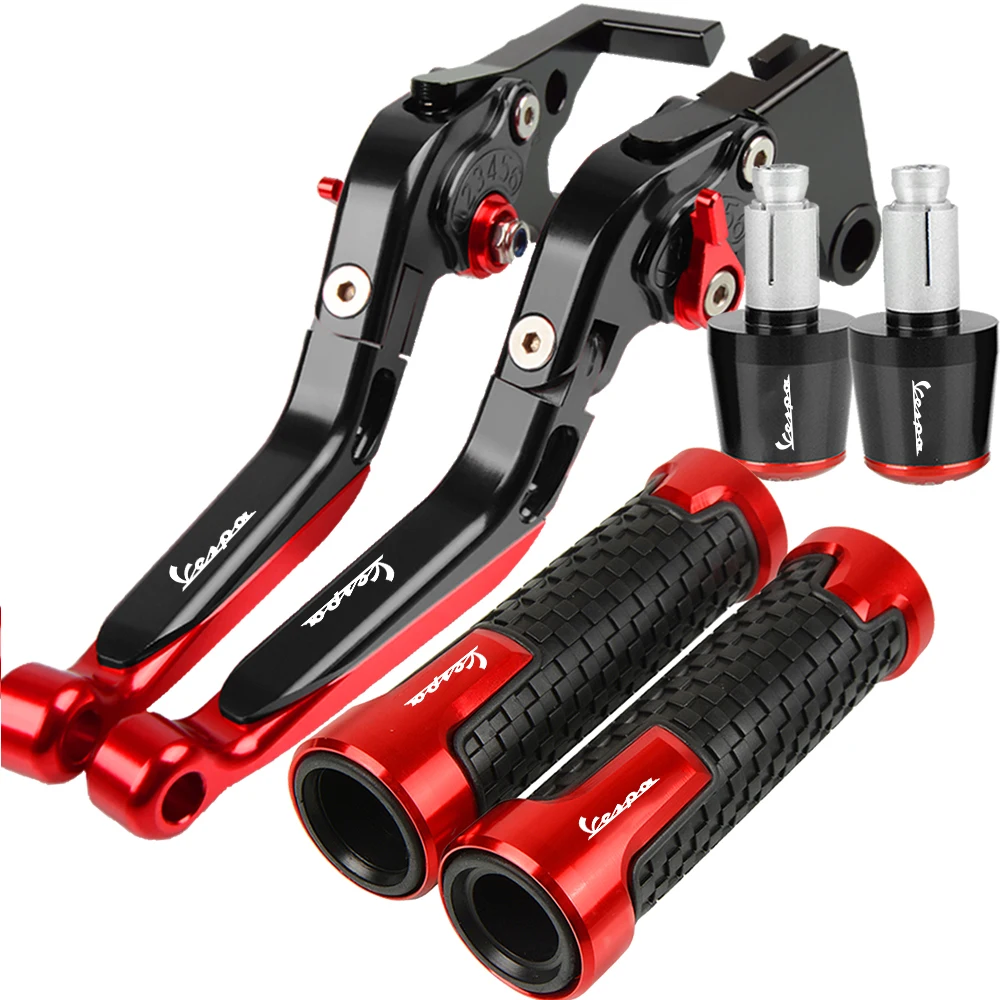 

Motorcycle CNC Aluminum For Vespa GTS300 250 125 S125 S150 200 Brake Clutch Lever Handlebar Handle Grip Ends Grantuiismo 125 200