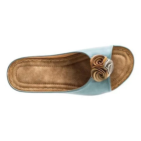

Sandals women Women Wedges Sandals Flowers Open Toe Fish Mouth Med Summer Women Shoes Fashion 2020 High Heel Shoes