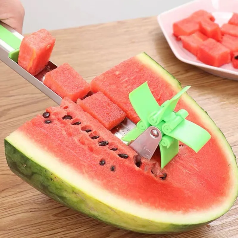 Резак для арбуза из нержавеющей стали разделенный цветок кухонная