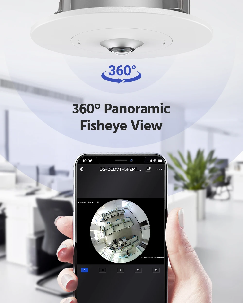 ANNKE 6MP супер HD 360 градусов панорамная IP камера рыбий глаз наружная IP67
