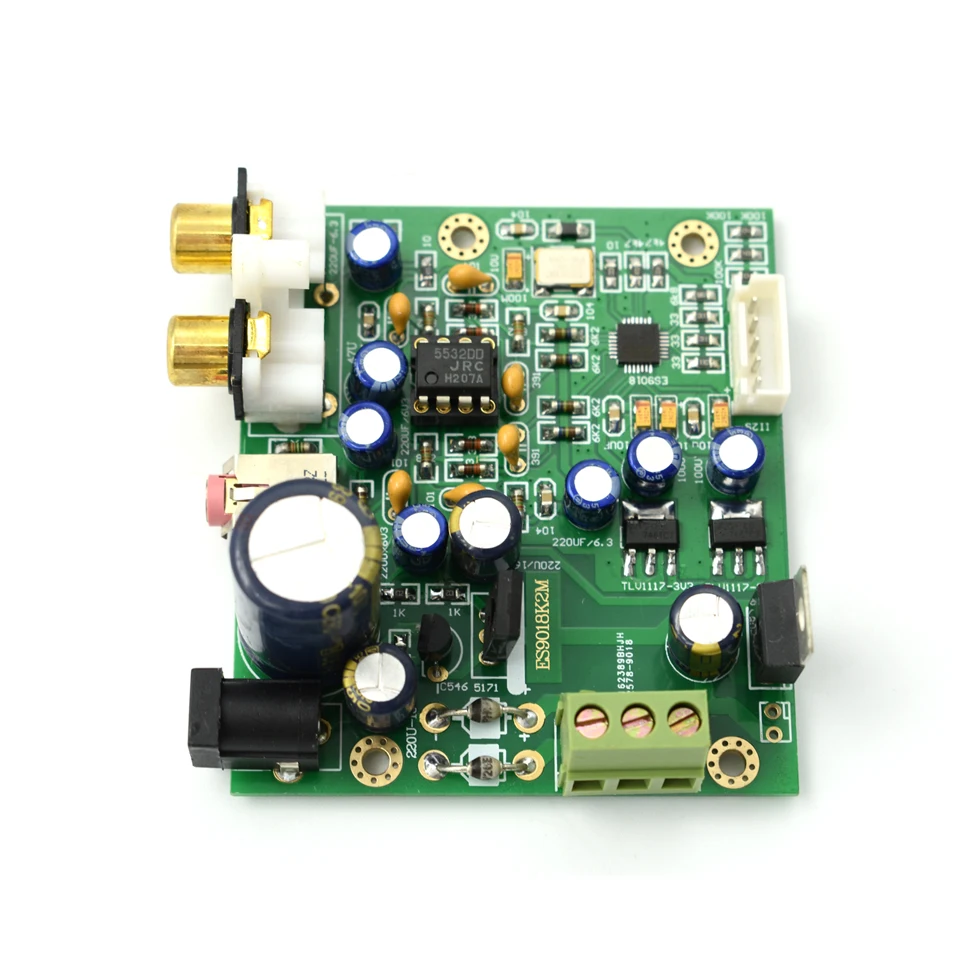Lusya ES9018K2M ES9018 I2S Входная декодирующая плата фрезерная пластина HIFI DAC поддерживает