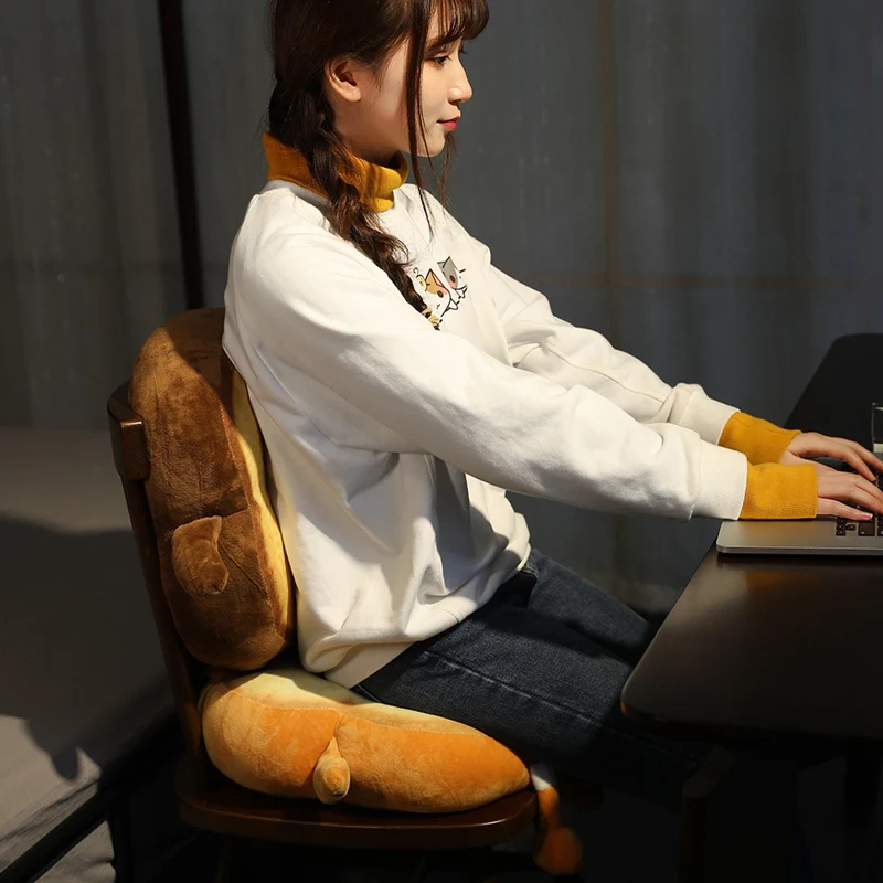 

New Funny Sliced Bread Plush Pillow Toy Food Toast Soft Stuffed Doll Snack Decoration Backrest Chair Cushion Kids Girls Present