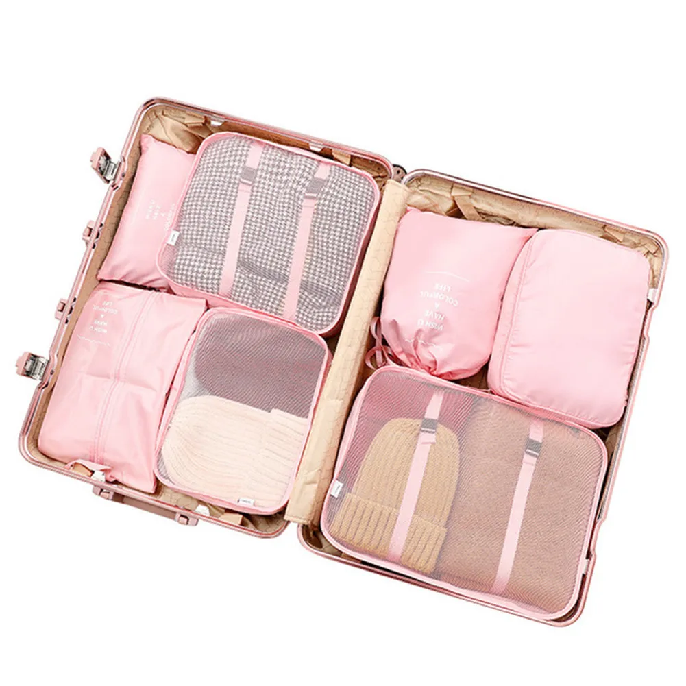 

Packing Cubes Set 7-Pcs Travel Luggage Organizers Travel Accessories