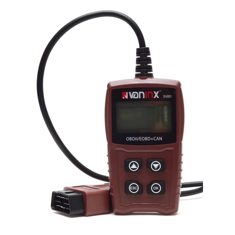 Считыватель кодов двигателя IN101 OBD2 портативный диагностический сканер с