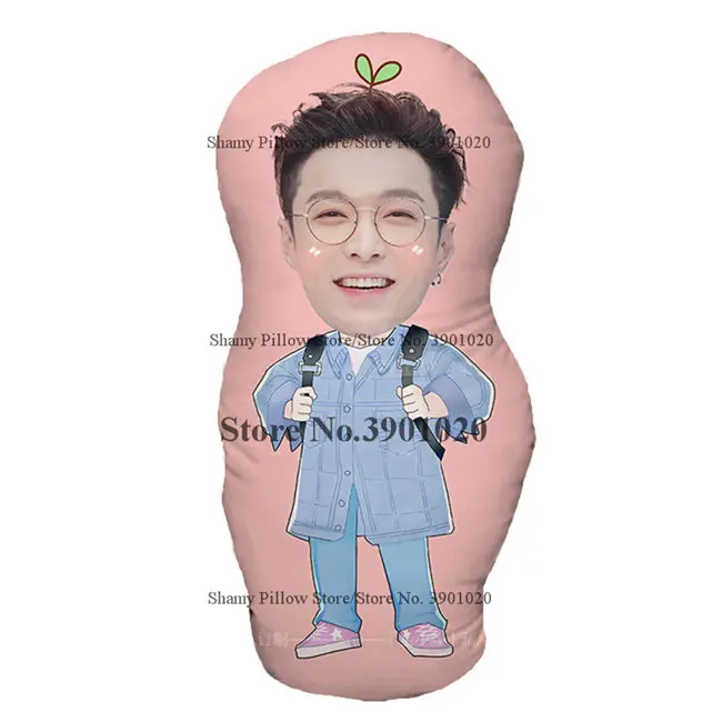 LAY Bangtan мальчики Kpop GOT7 подушку на заказ Jungkook Джексон мягкая подушка внутри - Цвет: LAY
